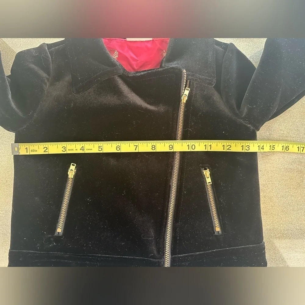 Genuine Kids Oshkosh Black Velvet Bomber Jacket (629)